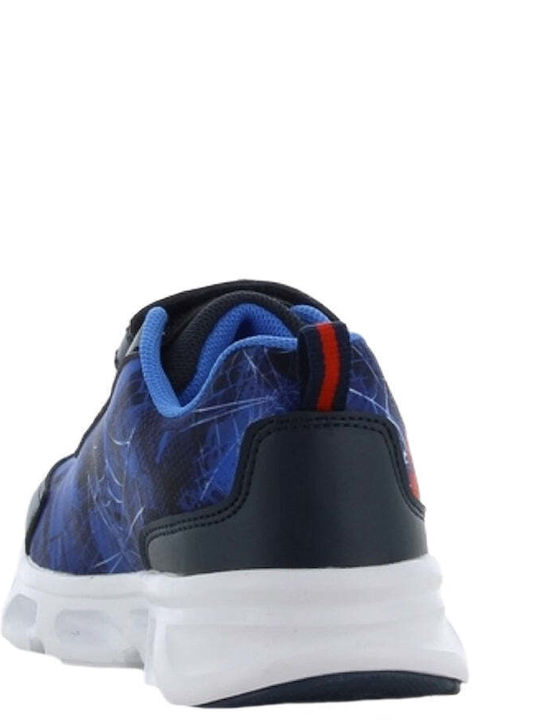 Παιδικά Sneakers με Σκρατς & Φωτάκια Μπλε