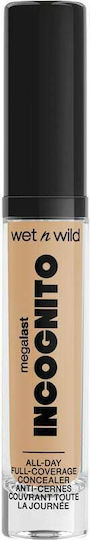 Wet n Wild Incognito Full Coverage Concealer Liquid Concealer Medium Honey 5.5ml