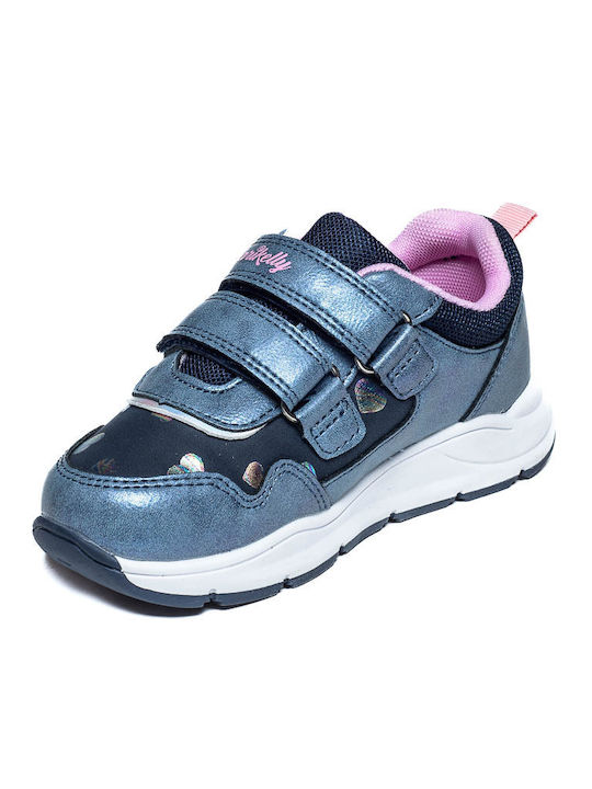 Kids Sneakers with Scratch Navy Blue