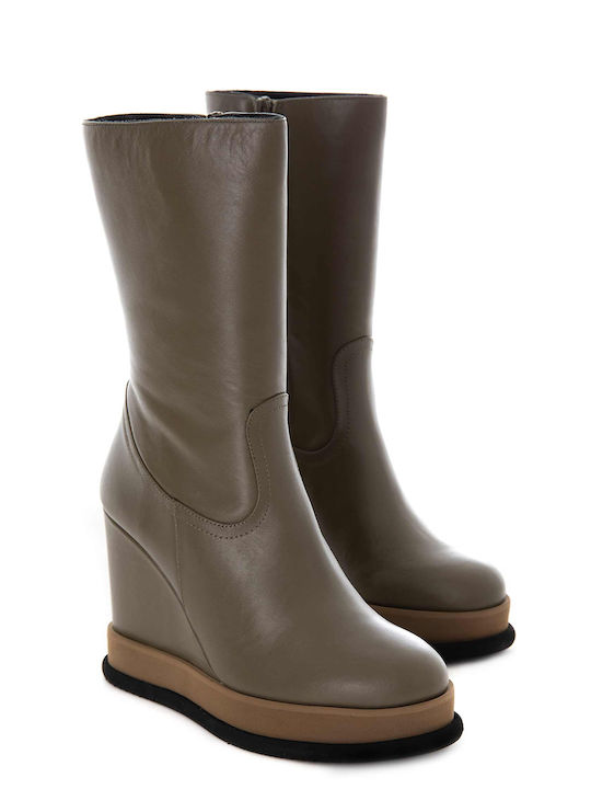 Paloma Barceló Damen Knöchelstiefel Khaki