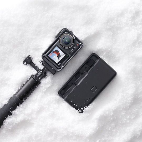 DJI Osmo Action 4 Actionkamera 4K Ultra HD Unterwasser Standard-Kombination mit Touchscreen 2.25" und WLAN Schwarz