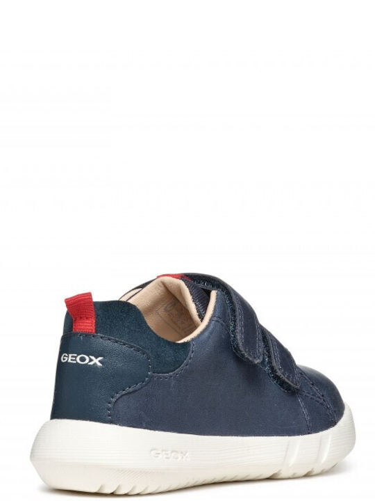 Geox Παιδικά Sneakers με Σκρατς Μπλε