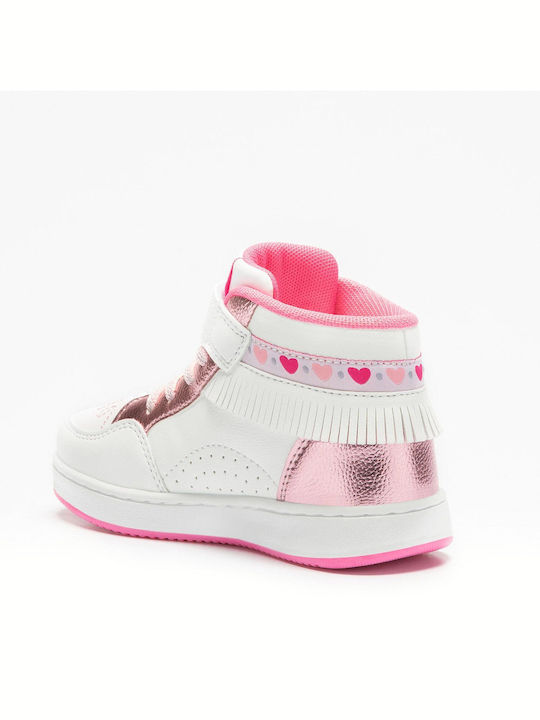 Lelli Kelly Kinder-Sneaker Hoch Bianco Rosa