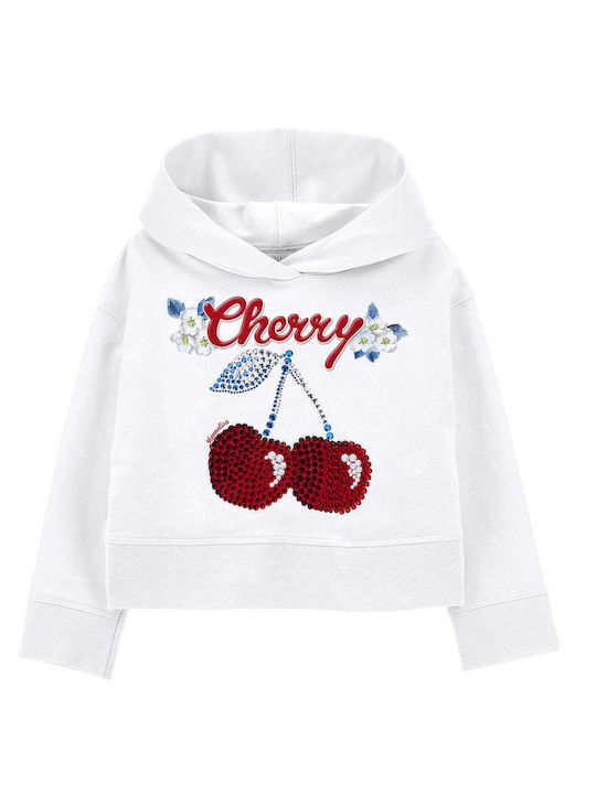 Fleece Παιδικό Φούτερ Λευκό