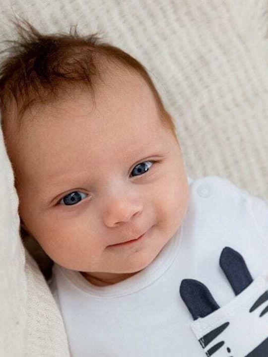 Baby Dirkje Set für Junge Junge T-shirt und Shorts weiß gestreift