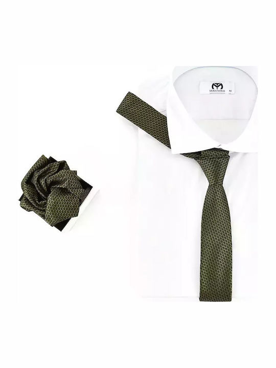 Messaggero Men's Tie Set Monochrome Green