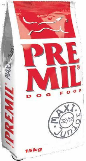 Premil Premium Maxi Junior 15kg Ξηρά Τροφή για Κουτάβια Μεγαλόσωμων Φυλών με Κρέας