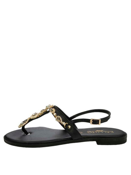 Kallisto Leather Women's Sandals Black