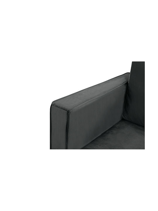 Fifteen Two-Seater Fabric Sofa Gray 180x90cm