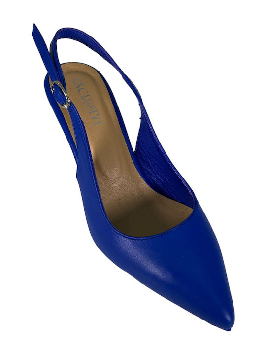 ExclusiveShoes Leder Pumps Blau