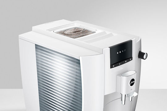 Jura E4 Автоматична Еспресо Кафемашина 1450W Налягане 15bar с Мелачка Piano Бял 15433