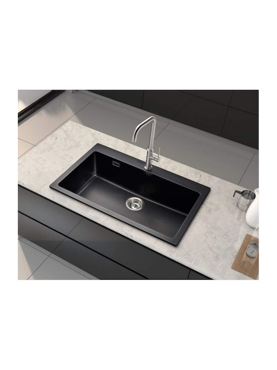 Schock Cristalite Manhattan 110-30080-1551 Drop-In Spüle aus Verbundgranulat B79xT50cm Mocha