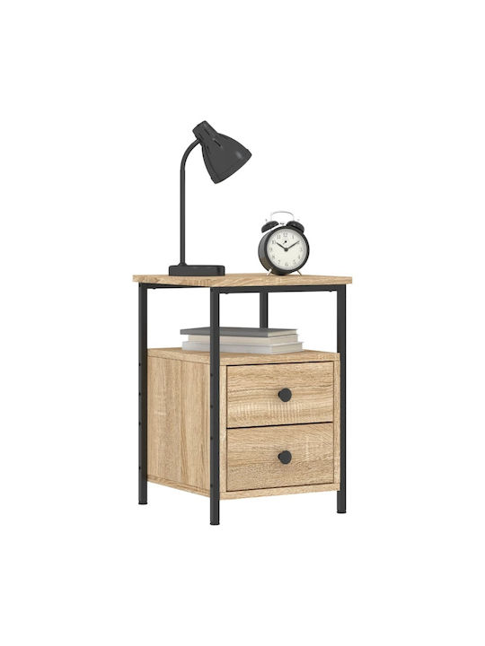 Wooden Bedside Table 34x35.5x50cm