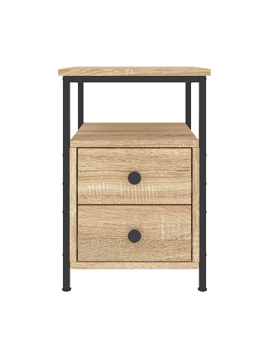 Wooden Bedside Table 34x35.5x50cm
