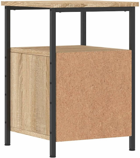 Nachttisch Metall Sonoma Oak 34x35.5x50cm