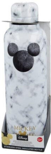 Stor Mickey Bottle Thermos Stainless Steel 515ml White