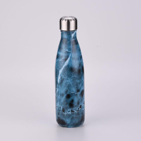 Sugar Love Μπουκάλι Θερμός Ανοξείδωτο 500ml Μπλε