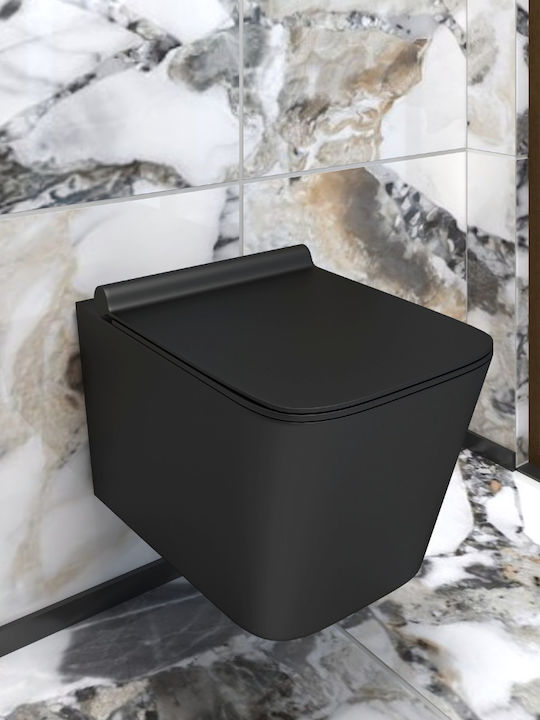 Excel Wandhängende Toilette Randlos Mattschwarz Excel Wandhängende Toilette Randlos Mattschwarz