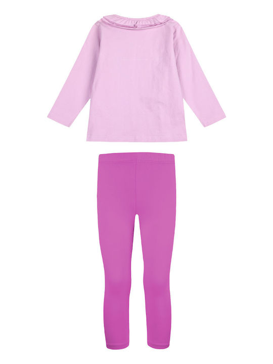 Energiers Kids Set with Leggings Winter 2pcs Pink 15-123348-0