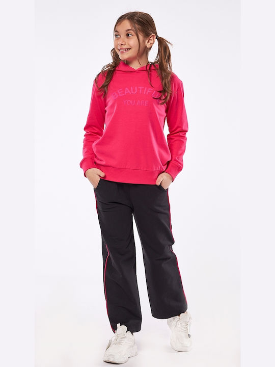 Εβίτα Kids Sweatpants Set Fuchsia 2pcs