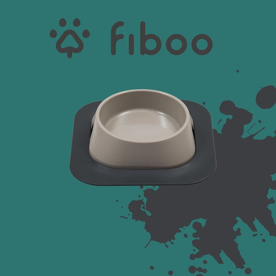 Fiboo Bowl Πλαστικό Μπολ Φαγητού για Σκύλο & Γάτα 400ml 17.2cm σε Μπεζ Χρώμα