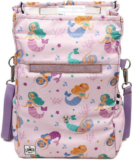 The Lunch Bags Mermaids School Hand Lunch Bag 5lt Pink 21 x 16 x 24cm