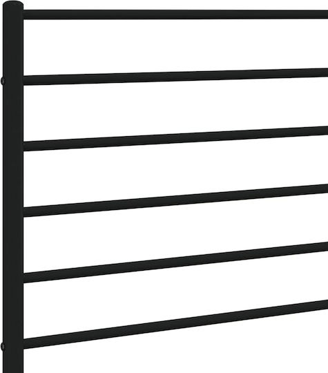 vidaXL Metallic Black Bed Headboard 198x90cm