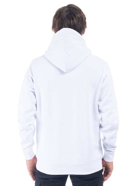 District75 Men's Sweatshirt with Hood White