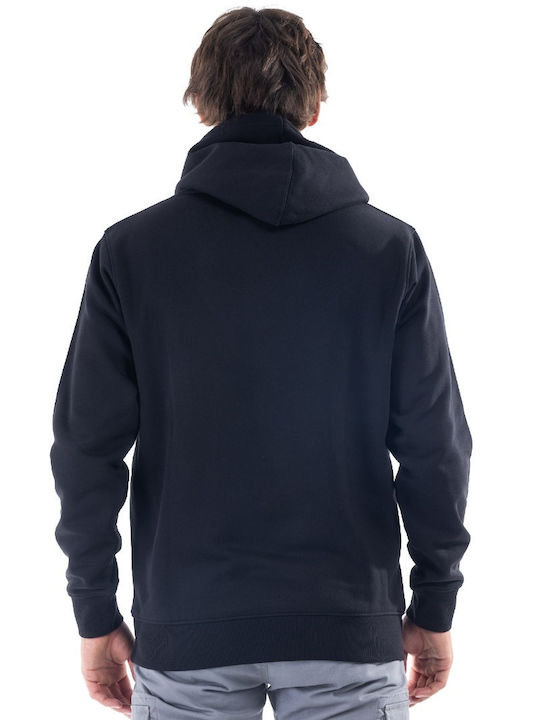 District75 Men's Sweatshirt with Hood Black