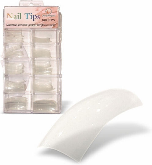 Yanni Extensions Nail Tips French in Beige Color 100pcs 05731-2