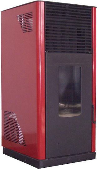 Warmtek Aria 14 Σόμπα Pellet Αερόθερμη 13kW Μπορντό