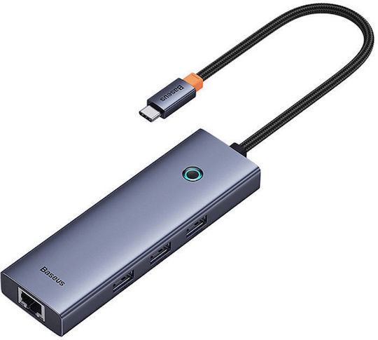 Baseus UltraJoy Hub 3 Ports USB 3.0 with USB-C Connection Gray