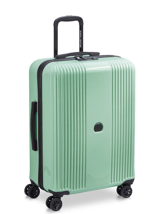 Delsey Ophelie Medium Travel Suitcase Hard Almond with 4 Wheels Height 66cm 389381043EU