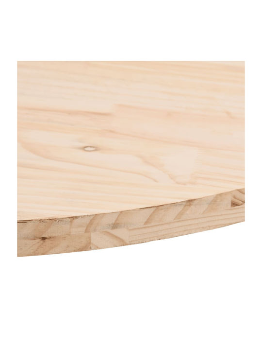 vidaXL Oval Table Surface made of Solid Wood 90x45x2.5cm 824355 1pcs