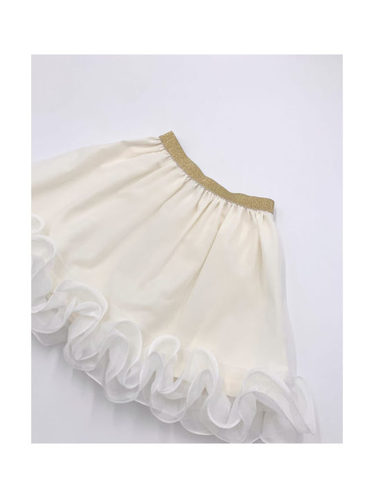 M&B Kid's Fashion Kids Tutu Skirt Beige