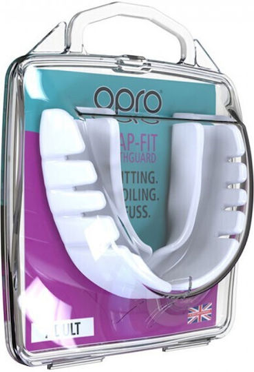 Opro Snap Fit Senior Protective Mouth Guard White 2143010