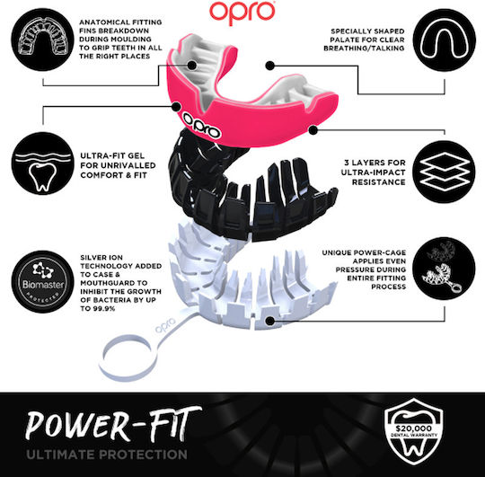 Opro Senior Protective Mouth Guard Gray OP147