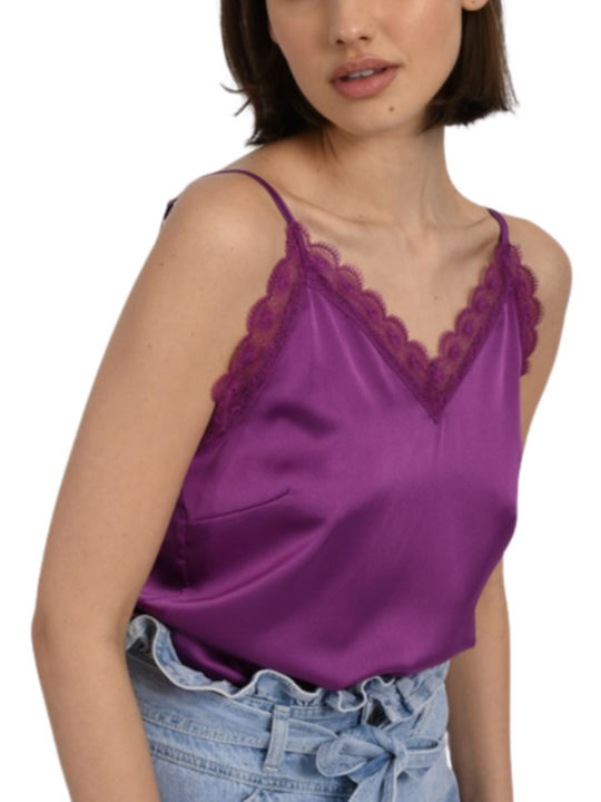 Molly Bracken Femeie Top Lingerie Monocrom Violet