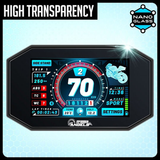 Speedo Angels Protecție instrumente motocicletă Honda Hornet Transparent