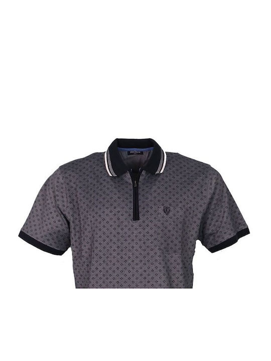 Pre End Men's Short Sleeve Blouse Polo Navy Blue