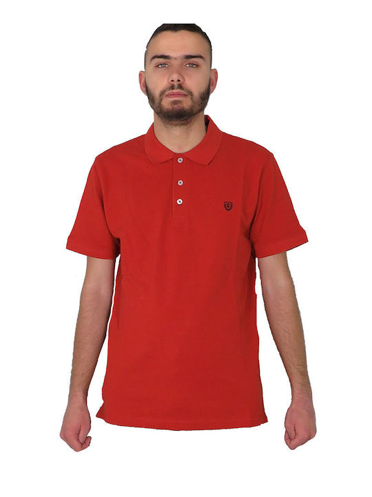 Pre End Men's Short Sleeve Blouse Polo Red