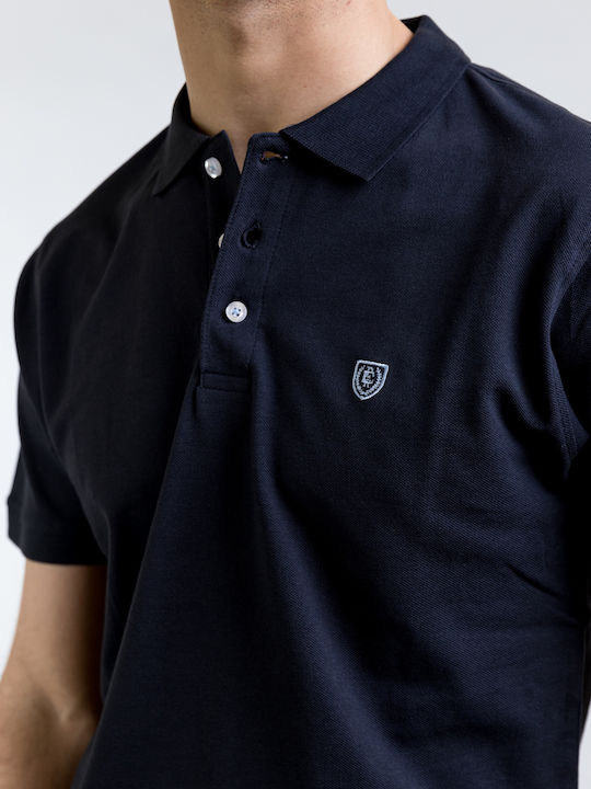 Polo Kurzarmbluse Marineblau