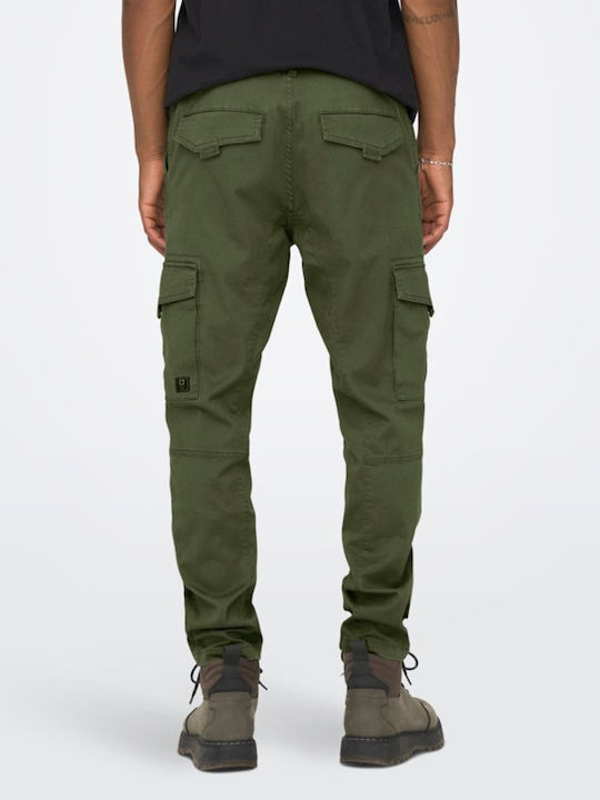 Only & Sons Herrenhose Cargo Grün