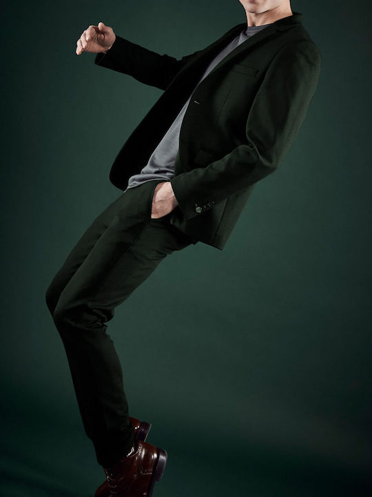 Pantaloni Bărbați Chino Regular Fit Verde