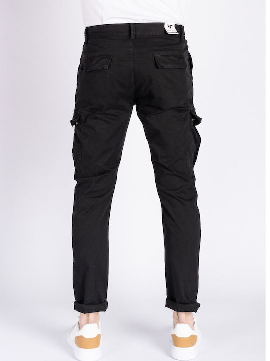 Frank Tailor Men's Trousers Cargo Black