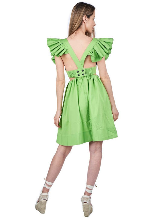 Zoya Summer Mini Dress Green