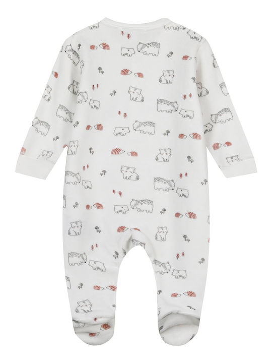 Energiers Baby Bodysuit Set Long-Sleeved Ecru