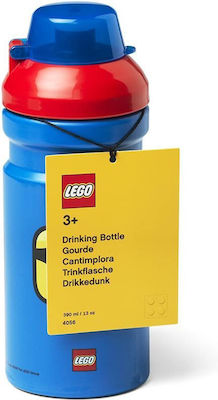 Lego Kids Plastic Water Bottle Iconic Classic Blue 390ml