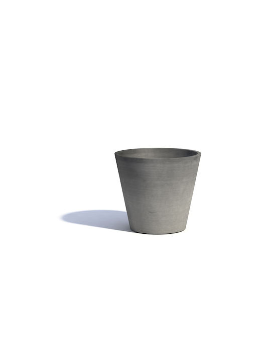 Ecopots Amsterdam Pot Plastic Charcoal 50x50x43.8cm.