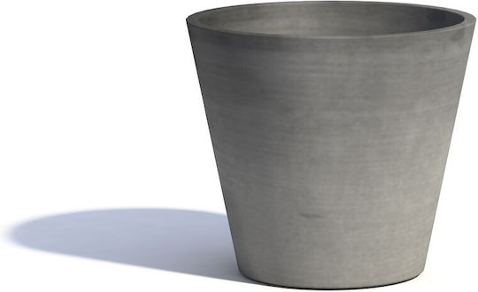 Ecopots Amsterdam Pot Plastic Charcoal 50x50x43.8cm.
